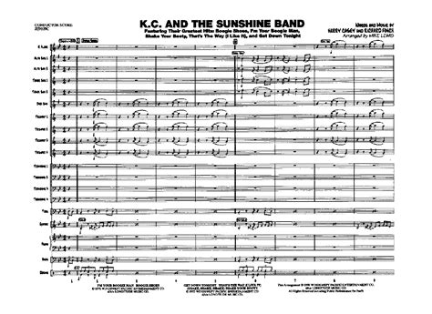 Kc And The Sunshine Band Arr Mike Lewis Jw Pepper Sheet Music