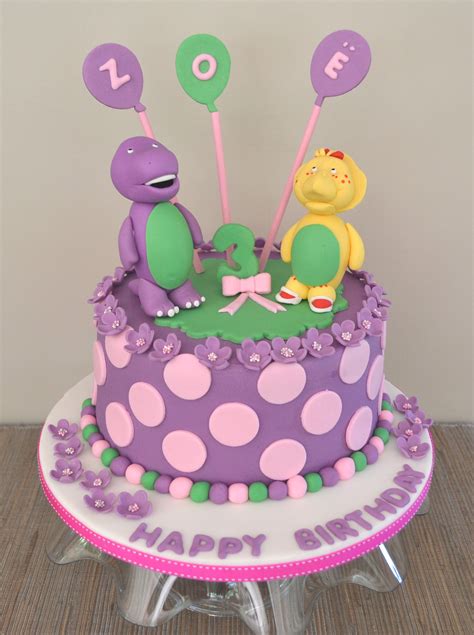Barney And Friends Birthday Cake Lulubelles Bakes Pinterest