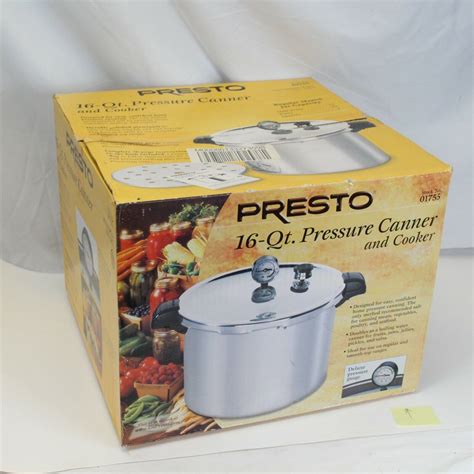 Presto 16 Quart Pressure Canner And Cooker 01755 Durable Heavy Gauge