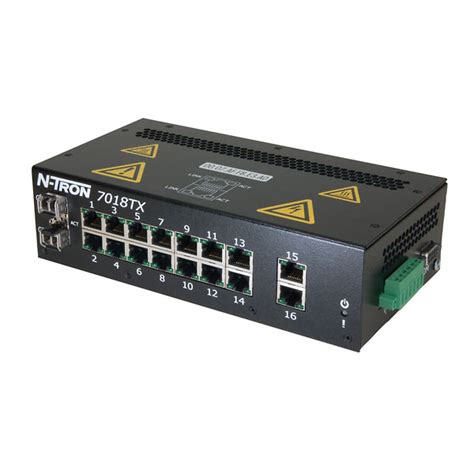 N Tron 7018tx 18 Port Managed Ethernet Switch 16 10 100basetx 2 Sfp