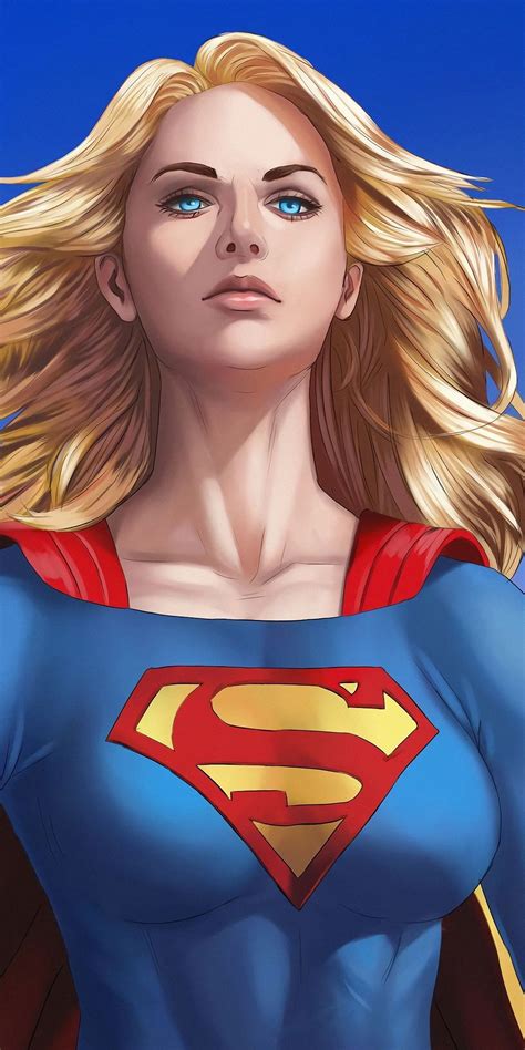 1080x2160 beautiful and blonde supergirl art wallpaper supergirl comic dc comics girls