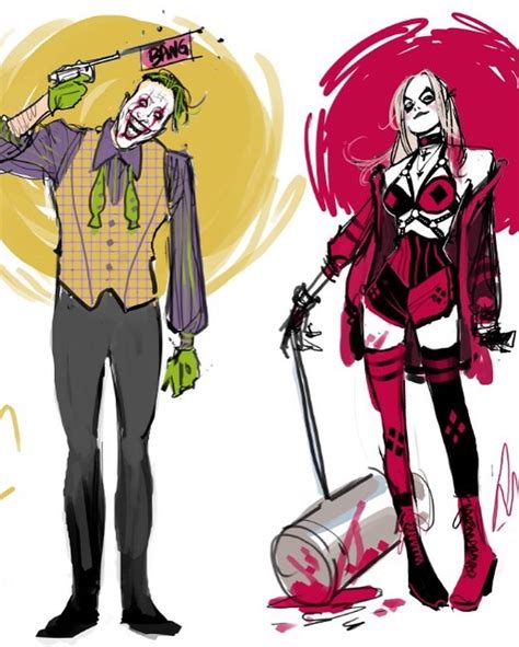 Lucas Werneck — Joker And Harley Redesigns Joker Harleyquinn