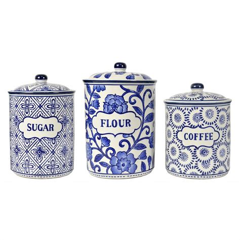 Set of 4 kitchen canisters in various sizes. Alcott Hill 3 Piece Kitchen Canister Set & Reviews | Wayfair