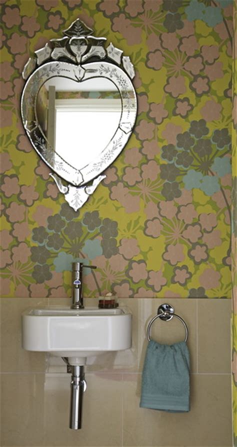 Our kids bath category offers a great selection of kids bathroom accessories and more. Funky Wallpapered Bathroom - Contemporary - Bathroom ...