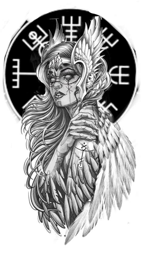 Magnificent Valkyrie Tattoos Ideas And Meaning Tattoosboygirl Viking Warrior