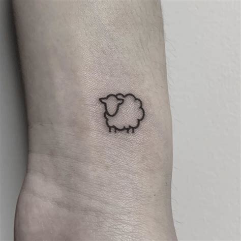 Minimalist Black Sheep Tattoo Melody Spaulding