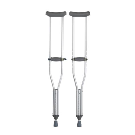 Mckesson Underarm Crutches Aluminum Frame Adult 350 Lbs