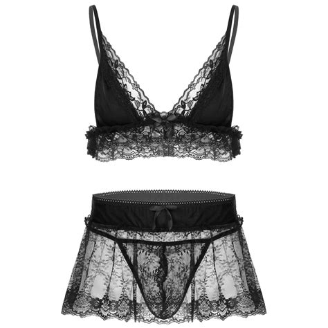 Ensemble De Nuit Rotique En Dentelle Pour Homme Lingerie Sexy