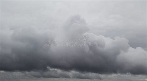 Dark Sky At Gloomy Weather Rain Clouds Stock Image Image Of Murky
