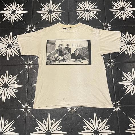 Vintage Vintage 90s Nirvana Kurt Cobain Distressed Band T Shirt Grailed