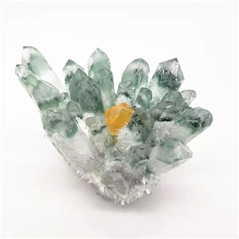 Wholesale Healing Energy Quartz Phantom Cluster Green Ghost Crystal