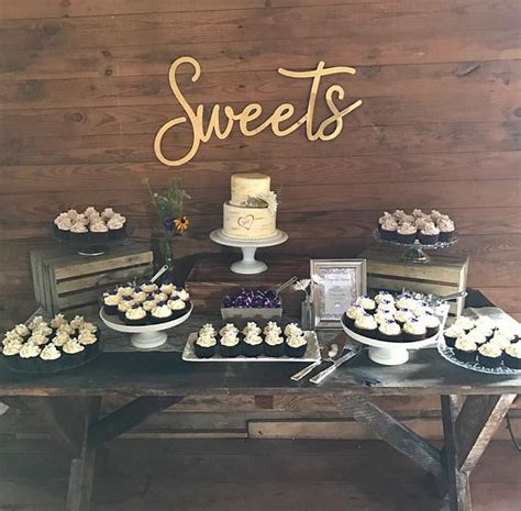 Sweets Sign Wood Wedding Decor Wedding Signs Wedding Etsy