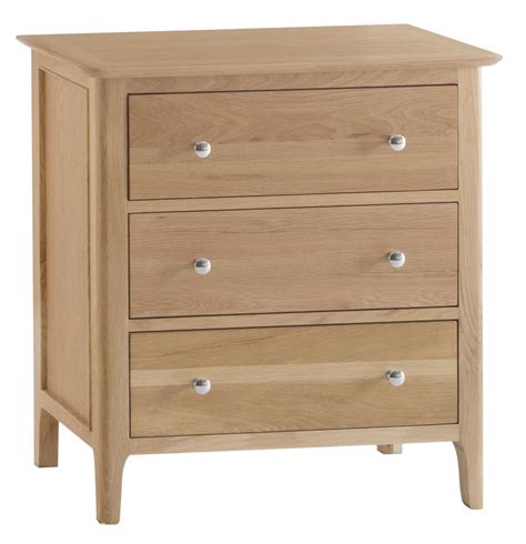 Ki Natural Oak 3 Drawer Chest Country Furniture Barn