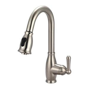 Faucets of the rich and thirsty. Olympia Faucet Accent Single Handle Pull-Down Brushed ...