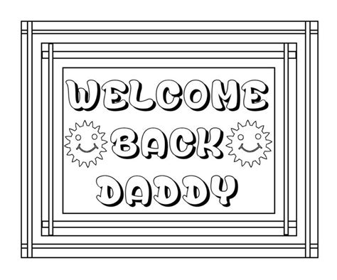 welcome home dad coloring pages margaretfvmorales
