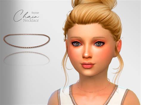 Sims 4 — Suzue Chain Child Necklace By Suzue — New Mesh Suzue 5
