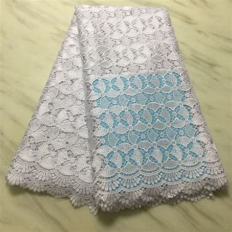 White French Net Water Soluble Lace Nigerian Laces Fabrics 2020 High