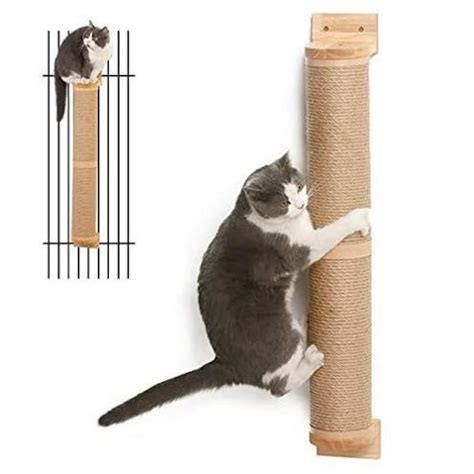 Cat Scratching Post Wall Mounted 36 Inch Tall Cat Scratch Etsy