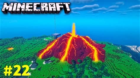 I Made A Nether Volcanic Mountain Minecraft Survival Gameplay 22