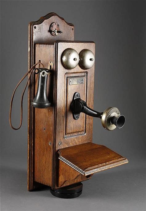 Sold At Auction Wall Mounted Antique Telephone Marked The B R