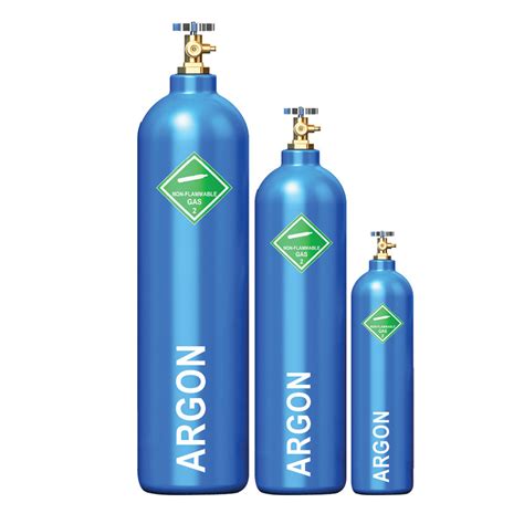 Argon Gas Cylinder 40 Liter At 150 Bar Pe