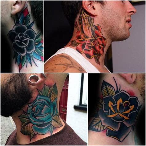 Neck Tattoo Designs For Men Mens Neck Tattoo Ideas