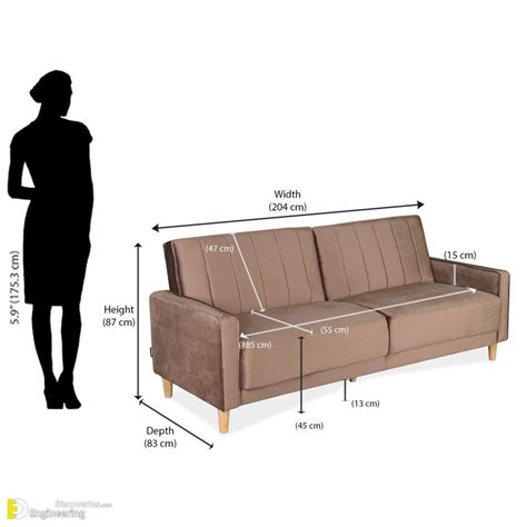 Standard Sofa Dimensions For 2 3 4 And 5 Person Charts And Diagrams