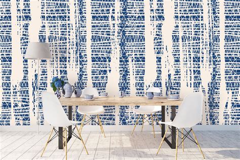Removable Peel And Stick Wallpaper Abstract Modern Blue Etsy Peel