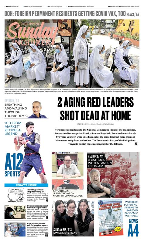 Inquirer On Twitter Todays Inquirer Front Page May 30 2021 More