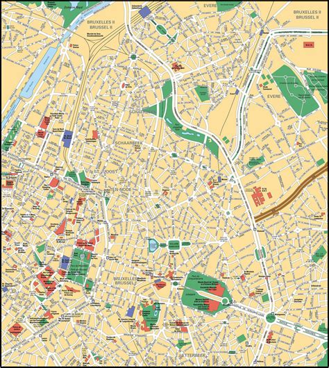 Maps Of Brussels Detailed Map Of Brussels In English Maps Of