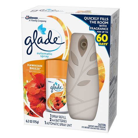Glade Automatic Spray Air Freshener Starter Kit Hawaiian Breeze 62