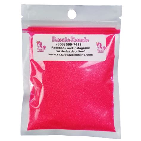 Razzle Dazzle Pink Obsessed Bright Pink Glitter Cut Size Ultra Fine
