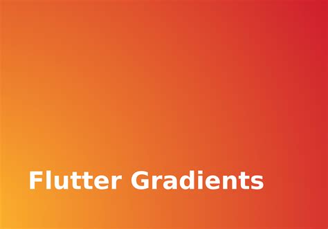 Flutter Gradients Open Source Agenda