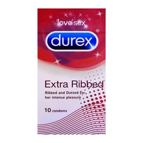 Order Durex Extra Ribbed Condoms 10 Pack Online At Best Price In