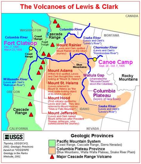 Map Lewis And Clark In The Pacific Northwest Geology Pacific