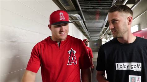 A Ridiculous Interview About Golf With Mlb Superstar Mike Trout Youtube