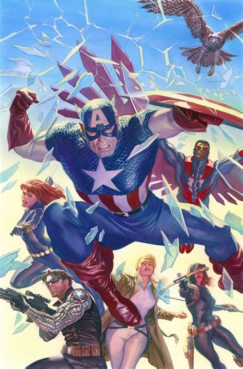 Captain America 25 Captain America Comic Marvel Comics Art Alex Ross