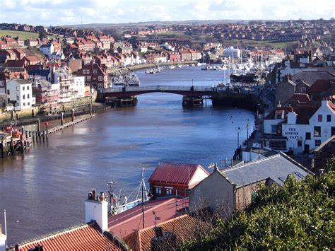 Whitby On The Yorkshire Coast A Stunning Sight With Atmospheric Abbey