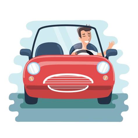 Business Man Driving Car Illustrations Royalty Free Vector Graphics