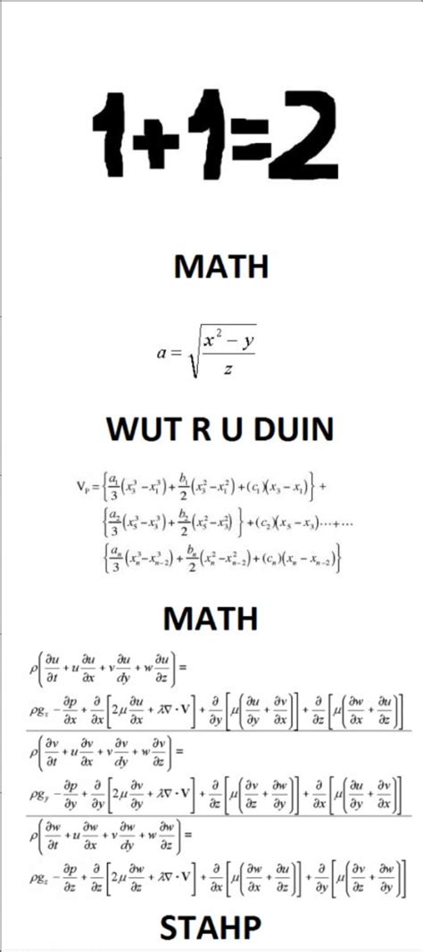 Math For Dumb Bitches Dumb Math Funny Pictures