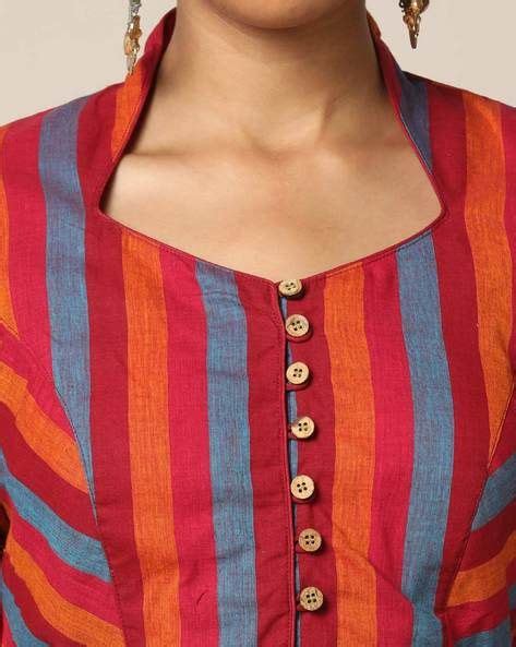 Buy Mutlicoloured Blouses For Women By Indie Picks Online Chudidhar Neck Designs