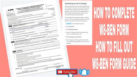 How To Complete W Ben Form Or Fill Out W Ben Form For Us Tax Information Tutorial