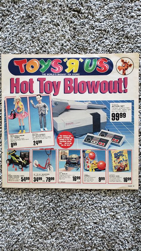 Found An Old Toys R Us Ad From 1988 Featuring The Nintendo Action Set