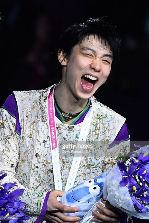 Gold Medalist Yuzuru Hanyu Of Japan Poses During The Men Final Medals