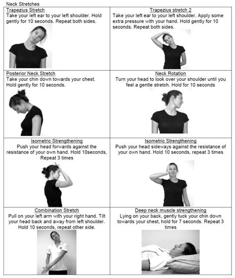 Neck Excercise Here Are A Few Simple Neck Exercises That You May Try To Relieve Neck Art