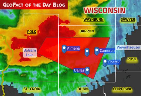 Forecasters will be watching the situation carefully throughout. GeoFact of the Day: 7/19/2019 Wisconsin Tornado Warning 1