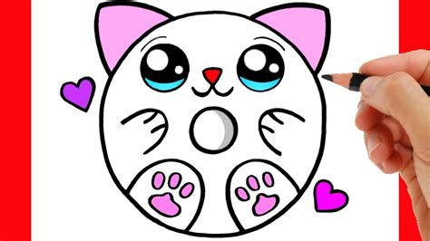Cat Easy Cute Donut Drawings