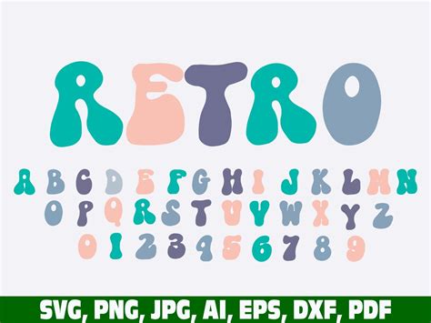 Retro Groovy Font Retro And Classic Font Vintage Font Procreate Font