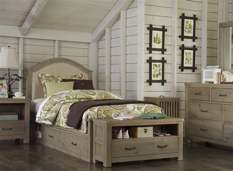 Well that is about to change. Highlands Bailey Driftwood Youth Panel Storage Bedroom Set from NE Kids | Coleman Furniture