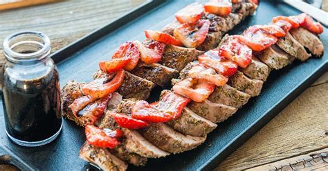 Pork With Balsamic Strawberry Sauce Recipe Traeger Grills